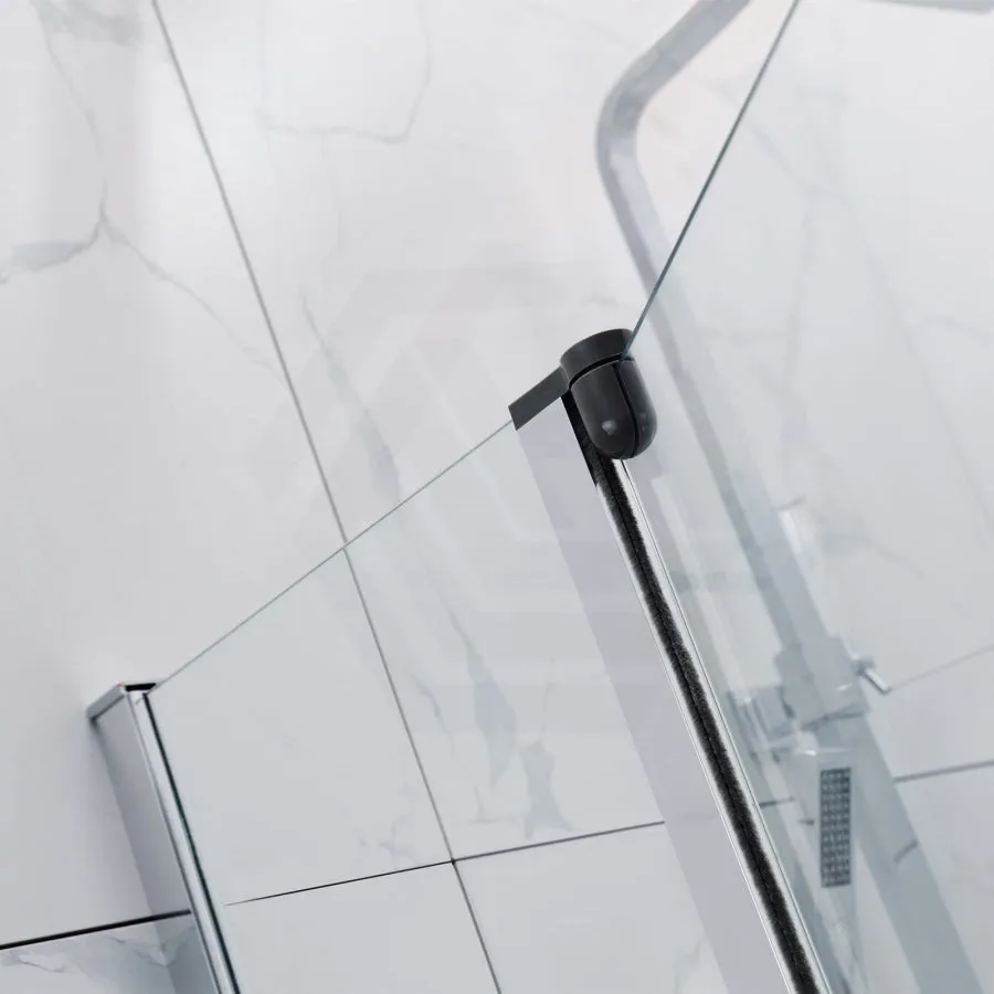 1000/1200x1450mm Fixed and Swing Over Bathtub Shower Screen 6mm Tempered Glass