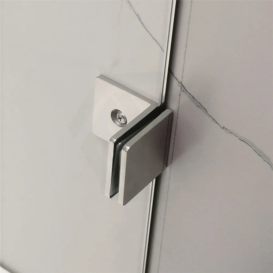 1090-2600mm 3 Panels Wall to Wall Shower Screen Frameless 10mm Glass Chrome Fittings