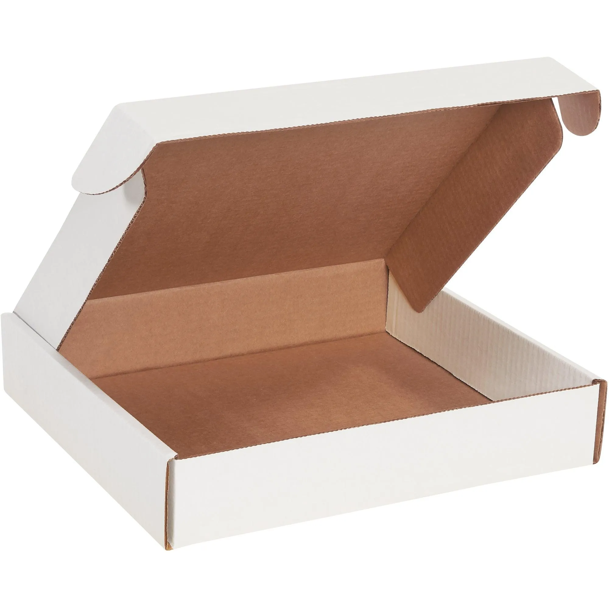 11 3/4 x 10 3/4 x 2 1/4" White Deluxe Literature Mailers