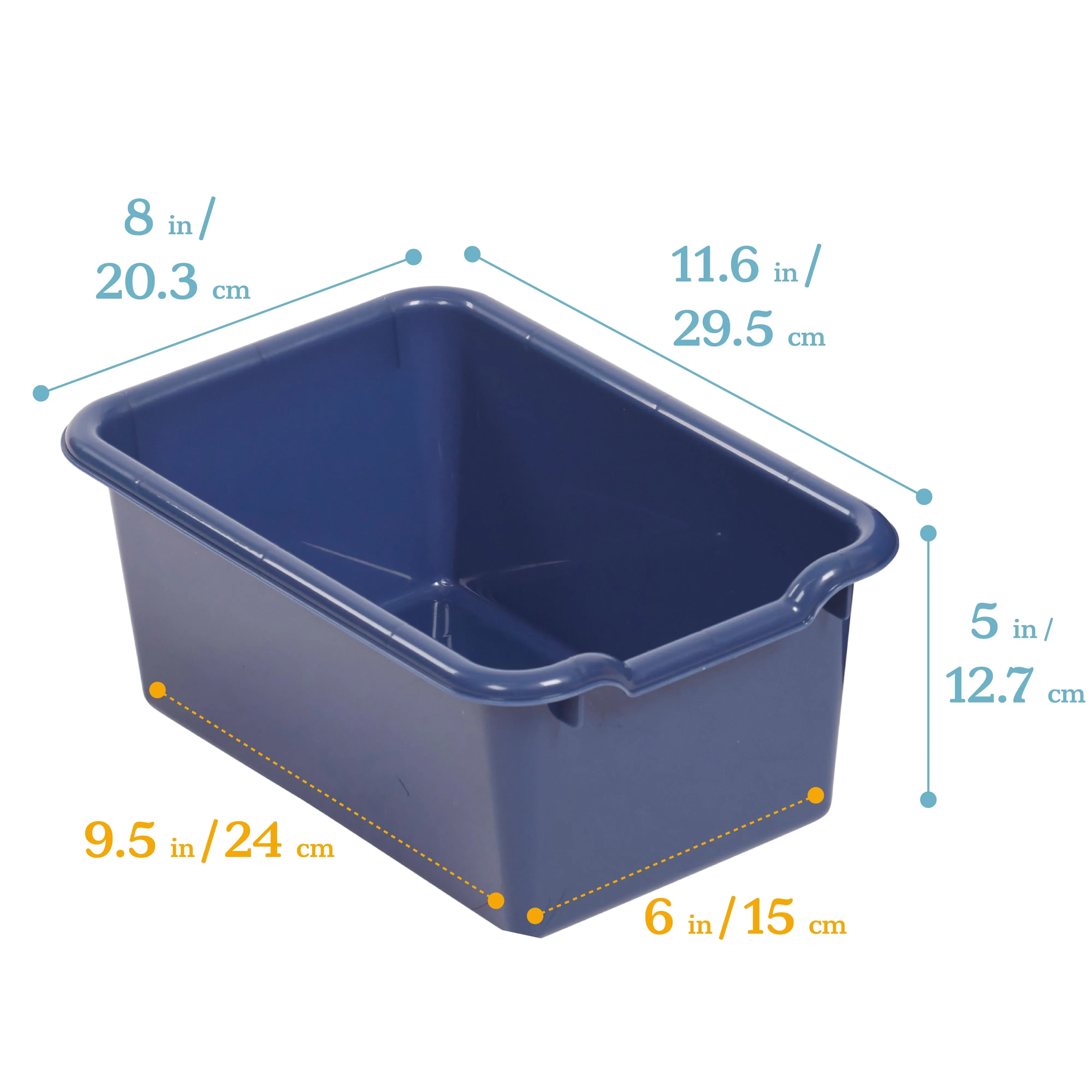 12 Cubby Mobile Tray Cabinet with 15 Scoop Front Storage Bins