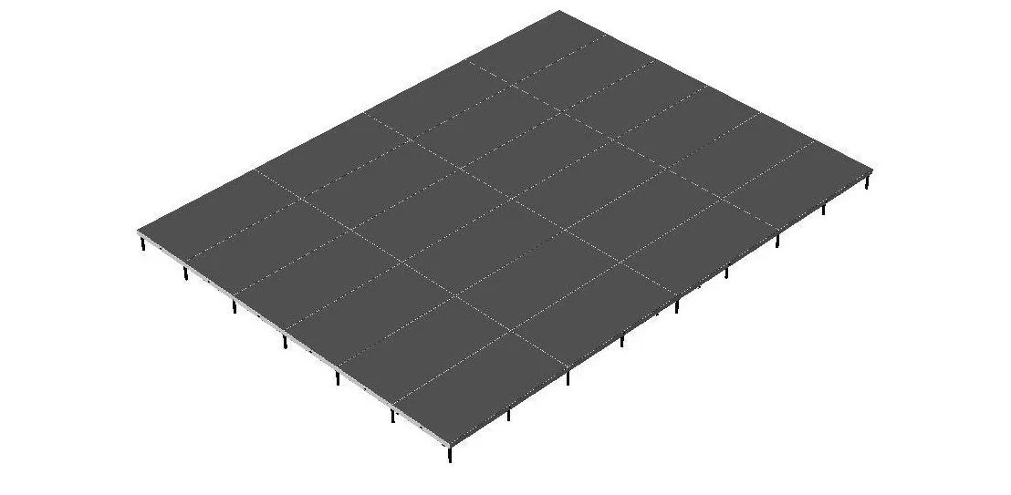 12'X16' Portable Stage Kits using 4X4 Stage Modules