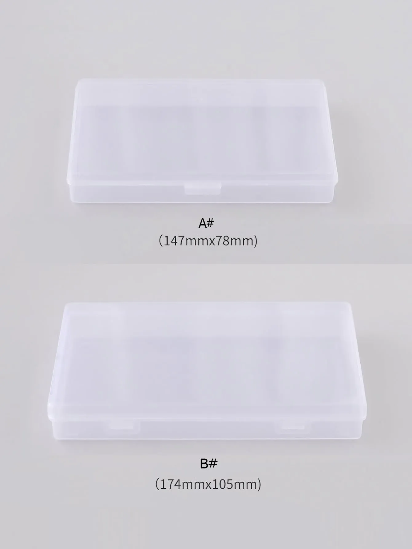 1pc Clear Stationery Storage Box