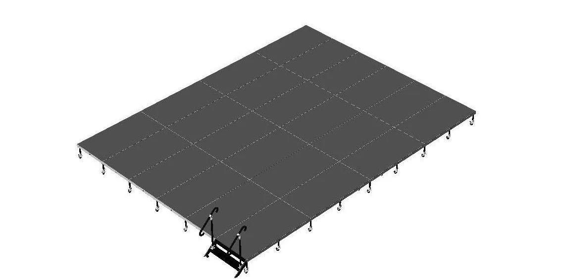 20'X24' Portable Stage Kits using 4X4 Stage Modules