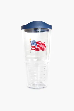 24 oz American Flag Tumbler