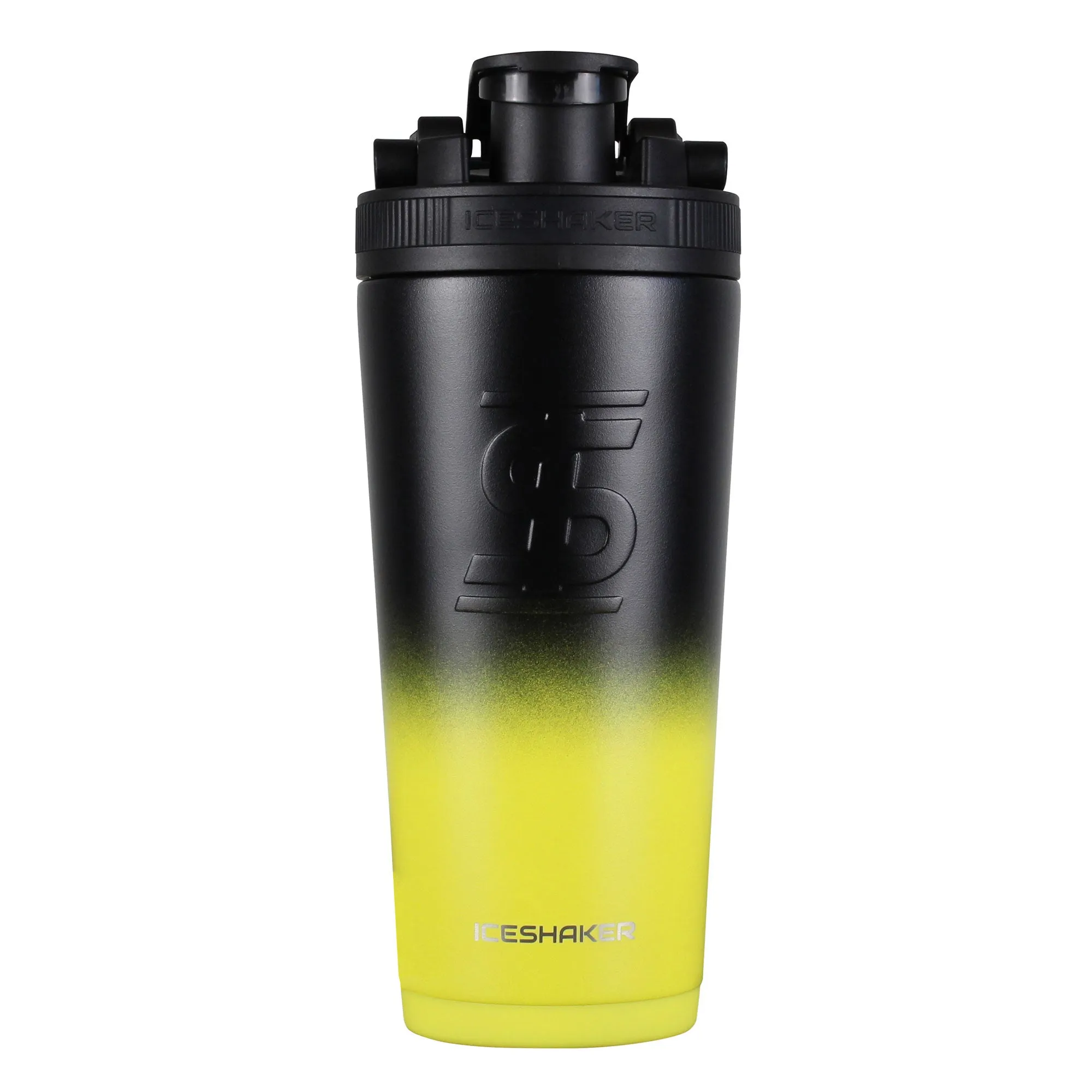 26oz Ice Shaker - Yellow Black Ombre