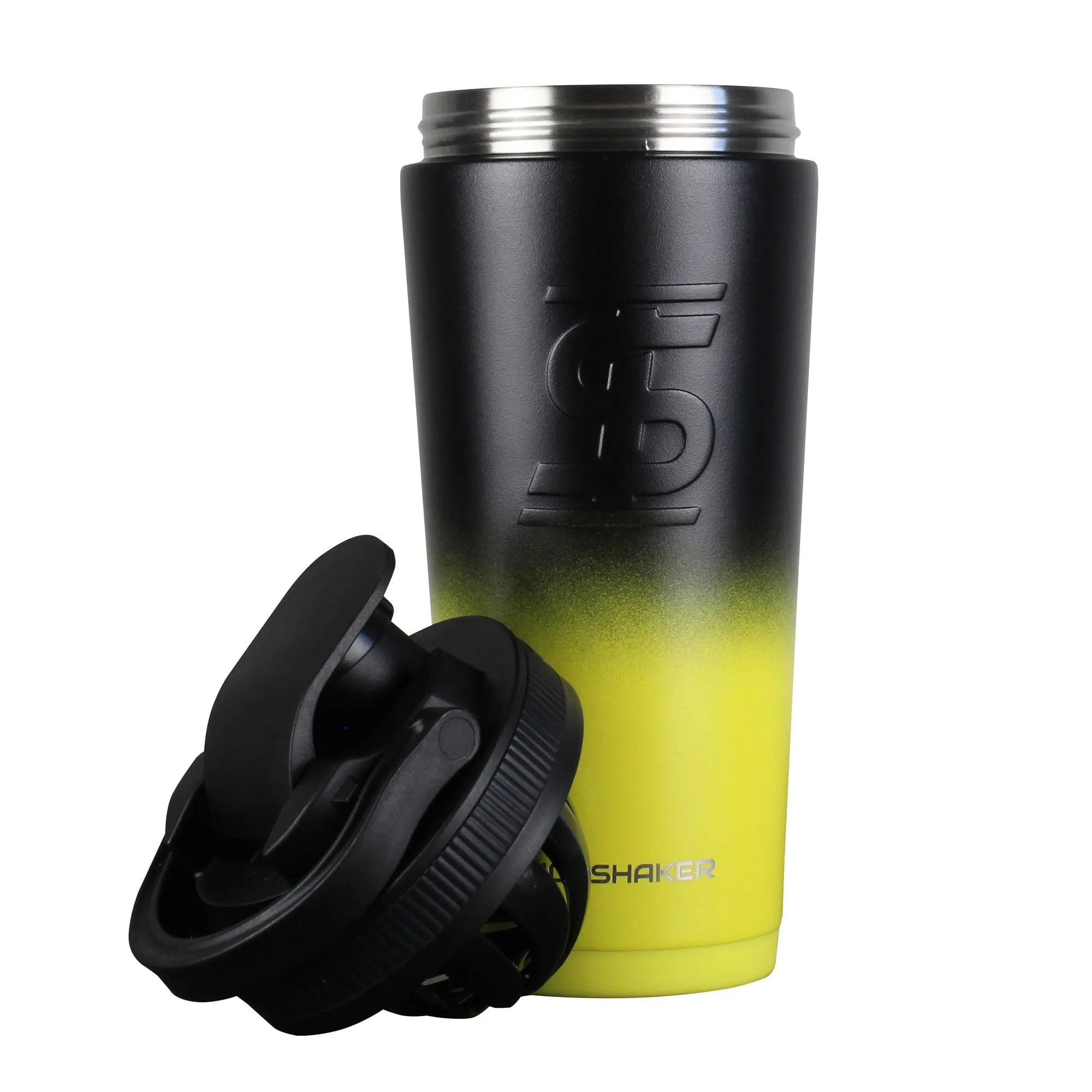 26oz Ice Shaker - Yellow Black Ombre