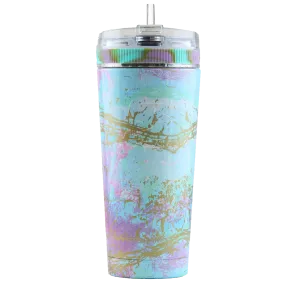 26oz Rainbow Splash Flex Bottle with Metal Base