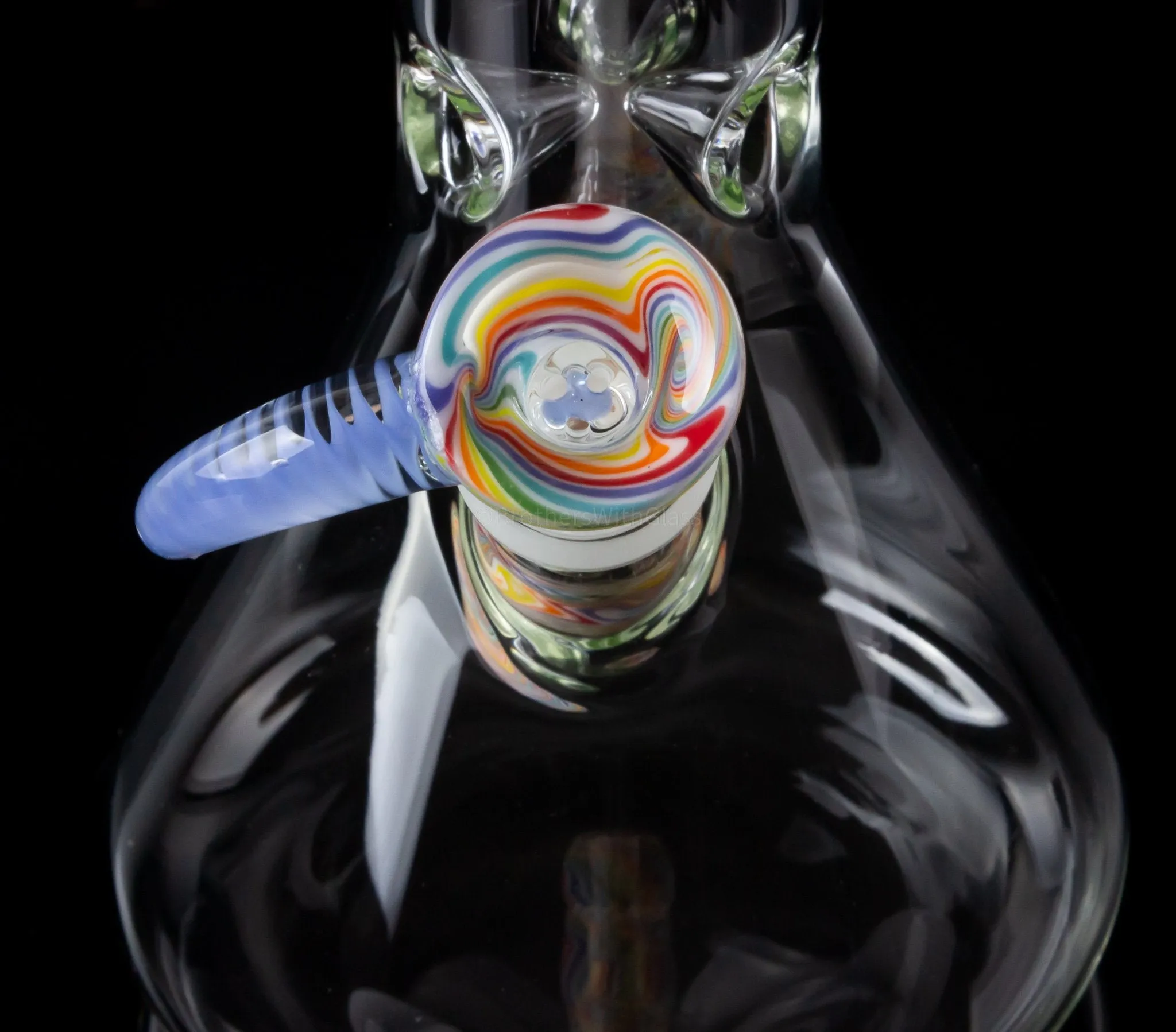 2K Glass Art 14mm Wig Wag Reversal Downstem and Slide Set - Various sizes