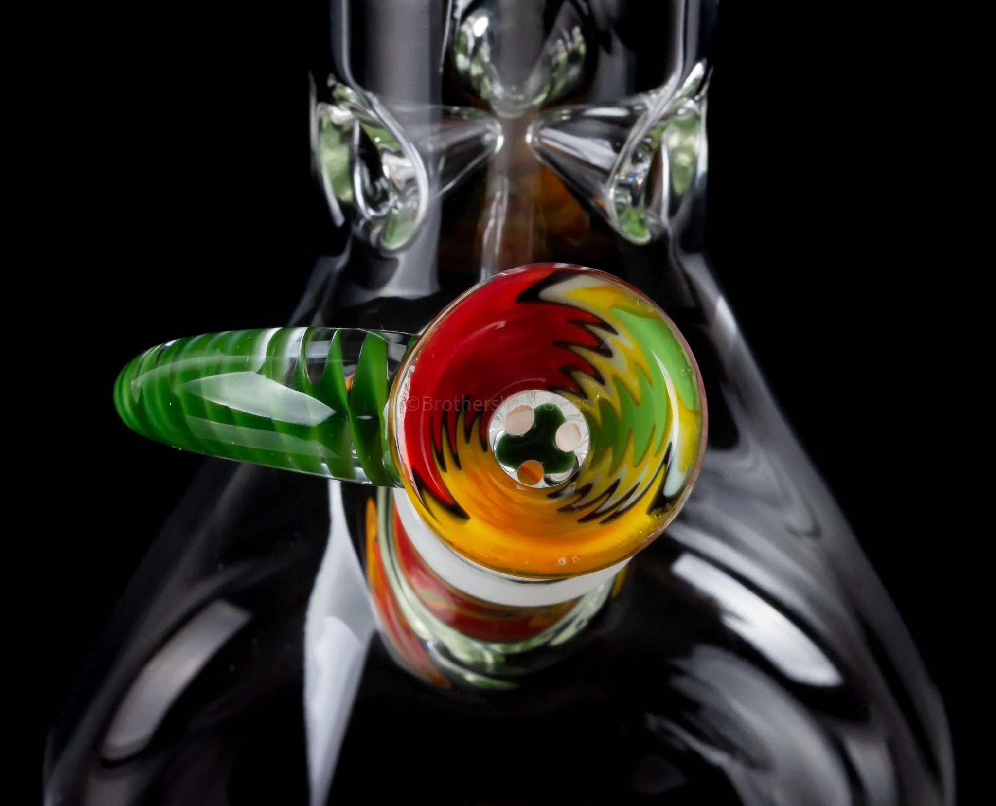 2K Glass Art 14mm Wig Wag Reversal Downstem and Slide Set - Various sizes