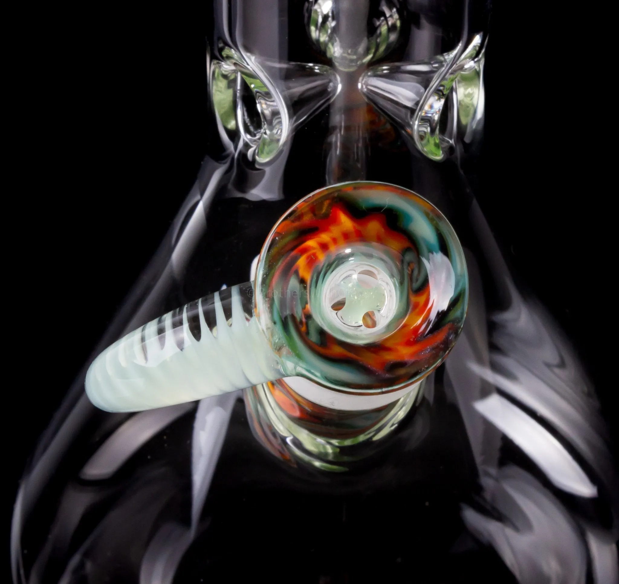 2K Glass Art 14mm Wig Wag Reversal Downstem and Slide Set - Various sizes