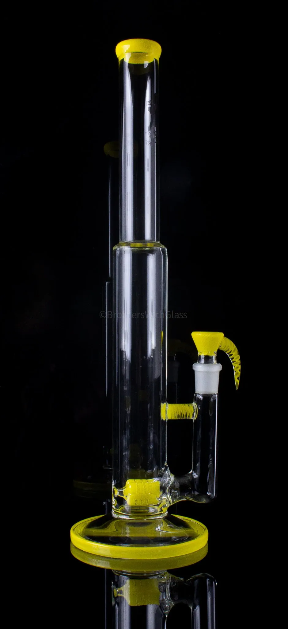 2K Glass Art 18 In Color Triple Stemline Straight Bong