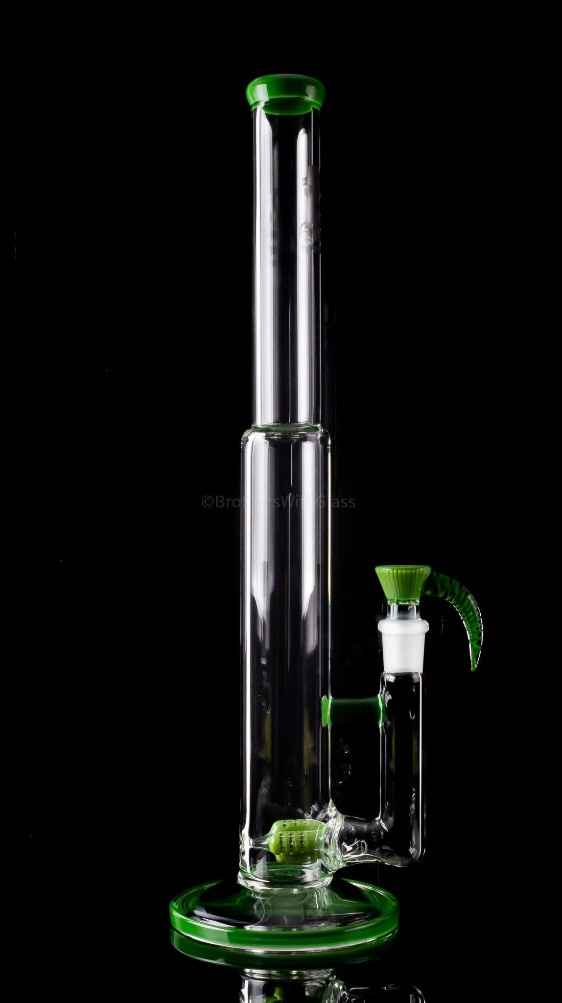 2K Glass Art 18 In Color Triple Stemline Straight Bong