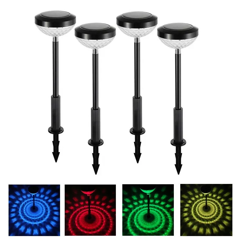 4 Pack Solar Garden Waterproof Water Droplets Projection Light