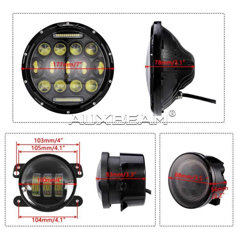 (6PCS/SET) LIGHT   FOG LIGHTS   TURN SIGNALS FOR JEEP WRANGLER