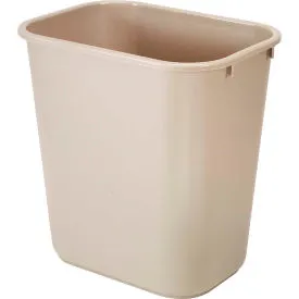 7 Gallon Rubbermaid Plastic Wastebasket - Beige