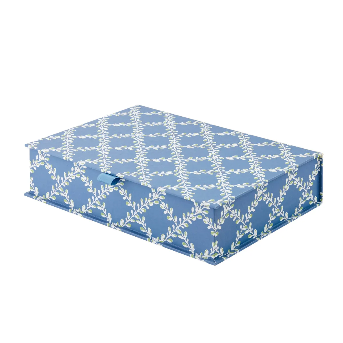 A4 Boxfile Bud Trellis Blue