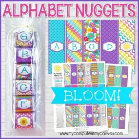 ALPHABET Nugget Wrappers {BLOOM} PRINTABLE