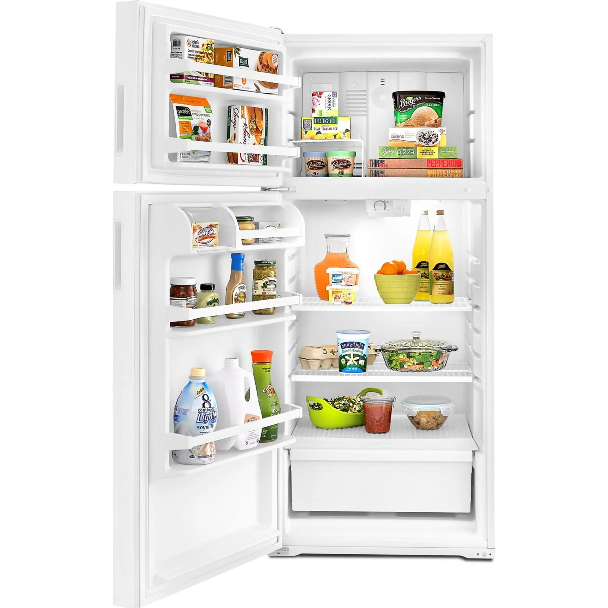 Amana 14 cu. ft. Top-Freezer Refrigerator with Flexible Storage Options (ART104TFDW)