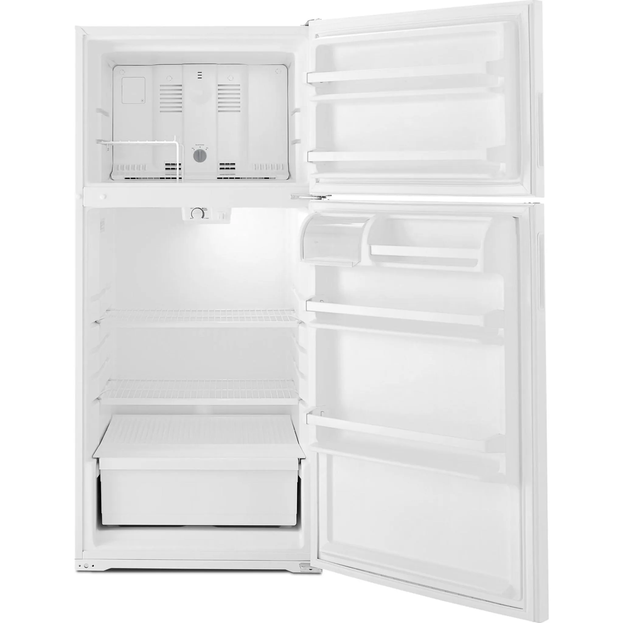 Amana 14 cu. ft. Top-Freezer Refrigerator with Flexible Storage Options (ART104TFDW)