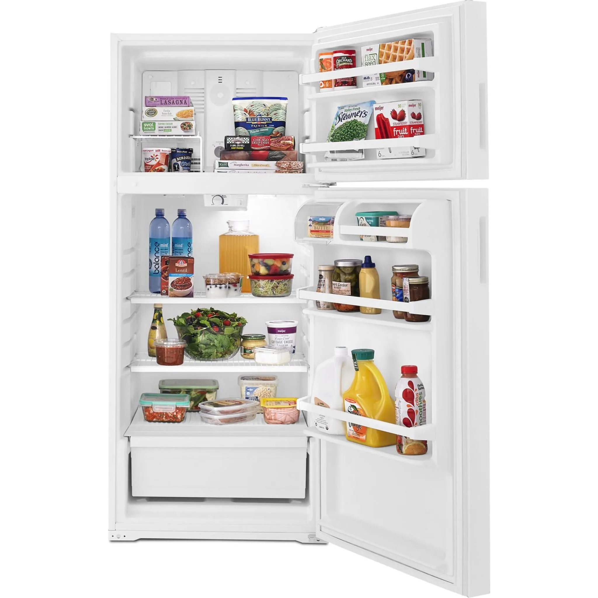 Amana 14 cu. ft. Top-Freezer Refrigerator with Flexible Storage Options (ART104TFDW)