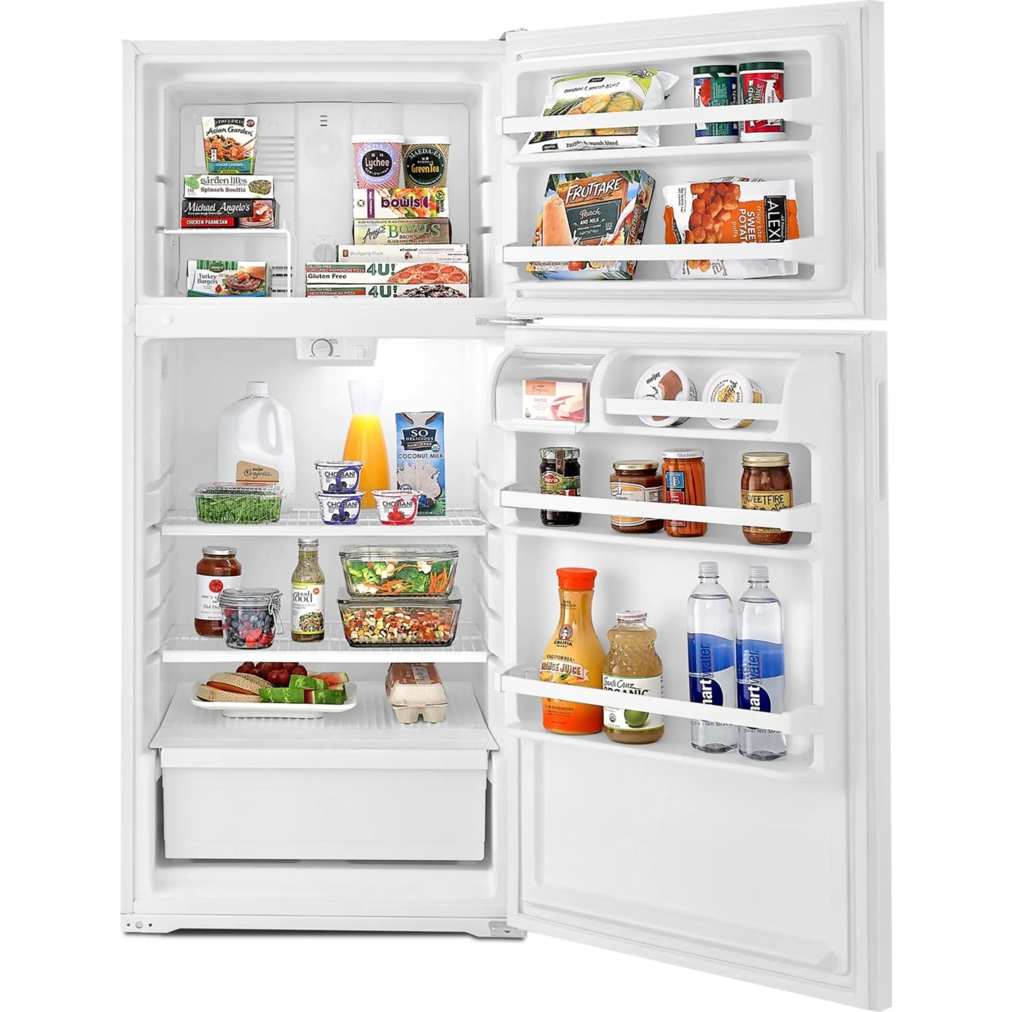 Amana 14 cu. ft. Top-Freezer Refrigerator with Flexible Storage Options (ART104TFDW)