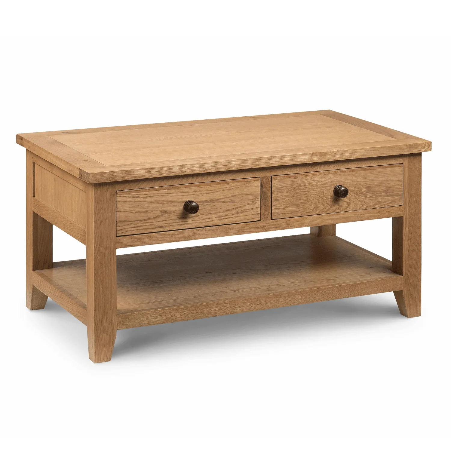 Astoria Solid Oak 2 Drawers Coffee Table