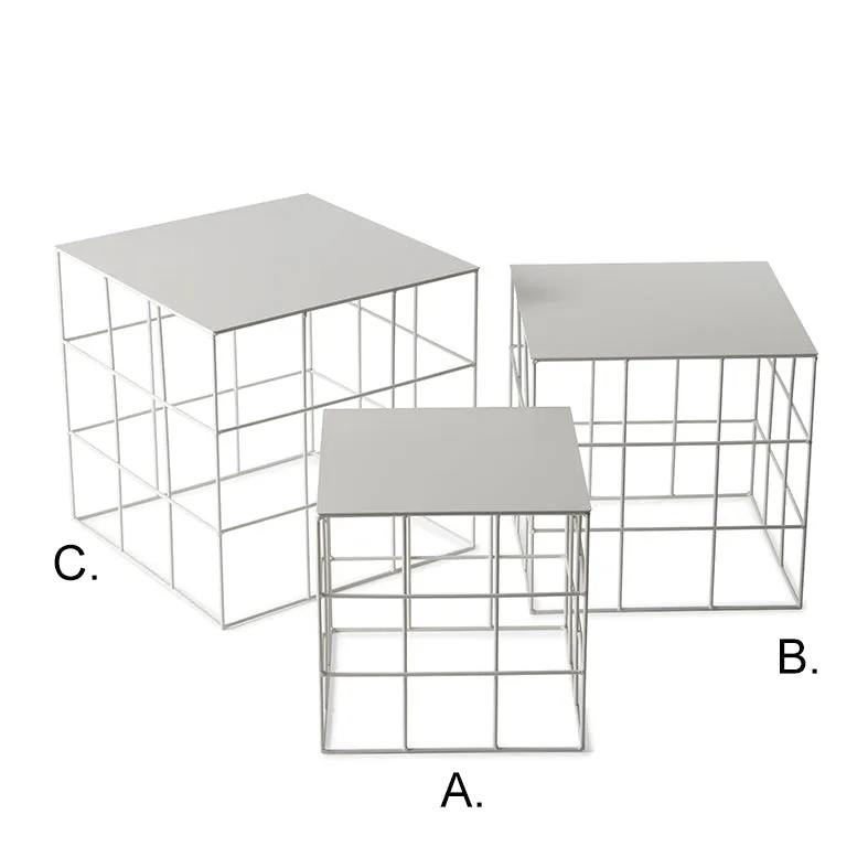 Atipico Set 3 Reton Square small tables metal