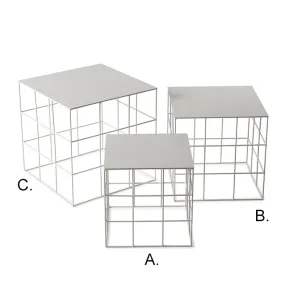 Atipico Set 3 Reton Square small tables metal