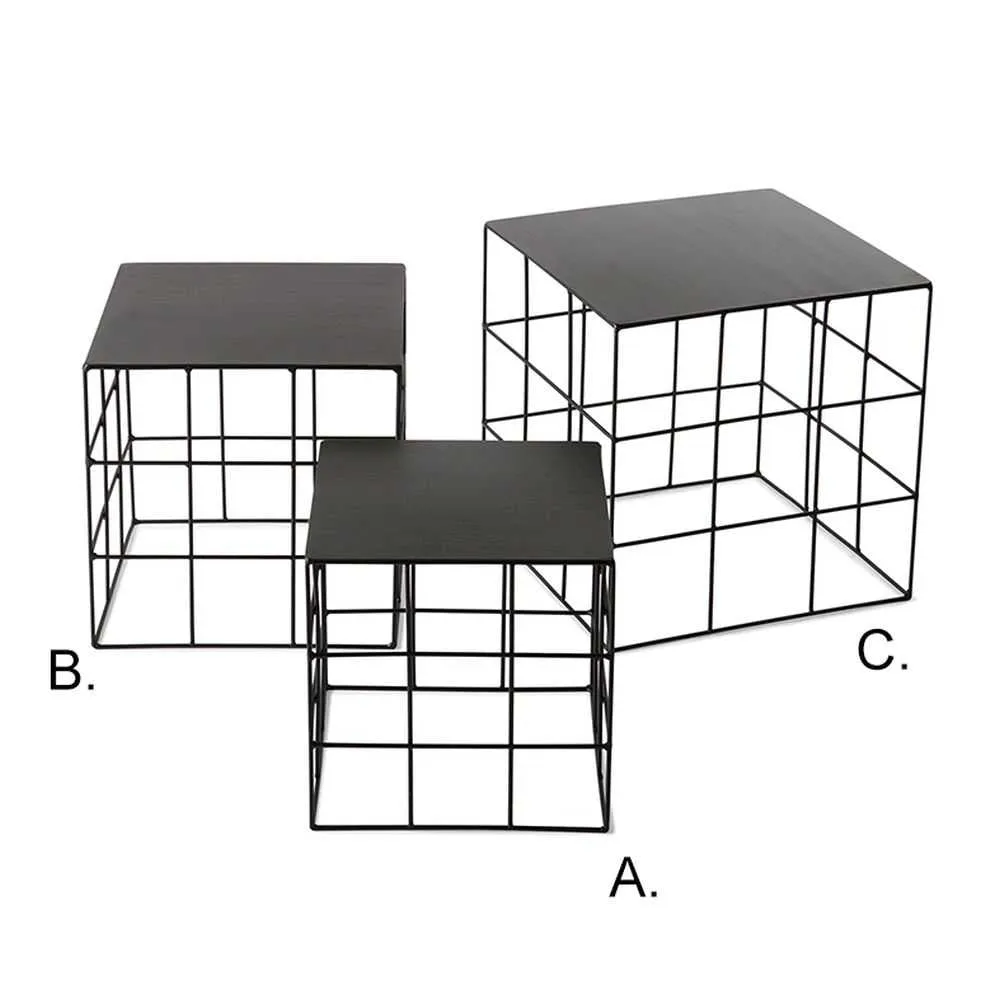 Atipico Set 3 Reton Square small tables metal