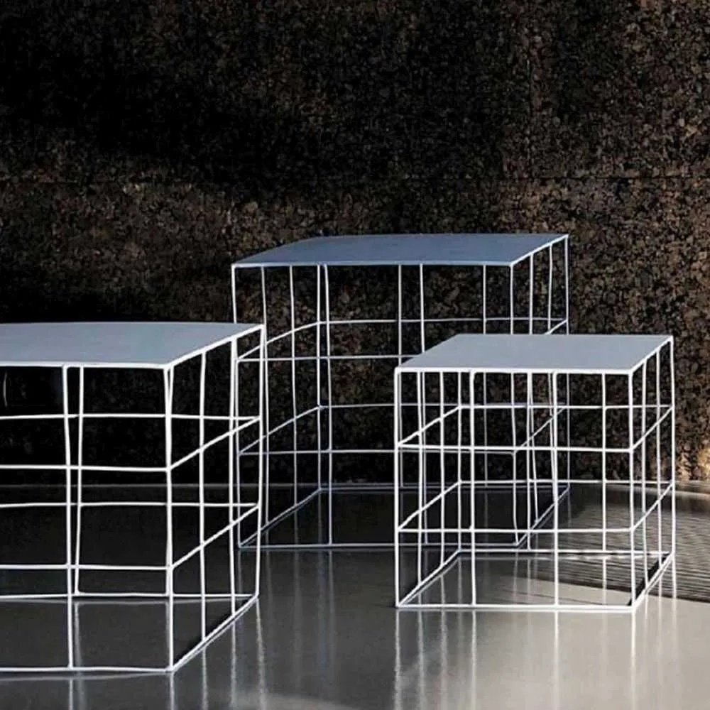 Atipico Set 3 Reton Square small tables metal