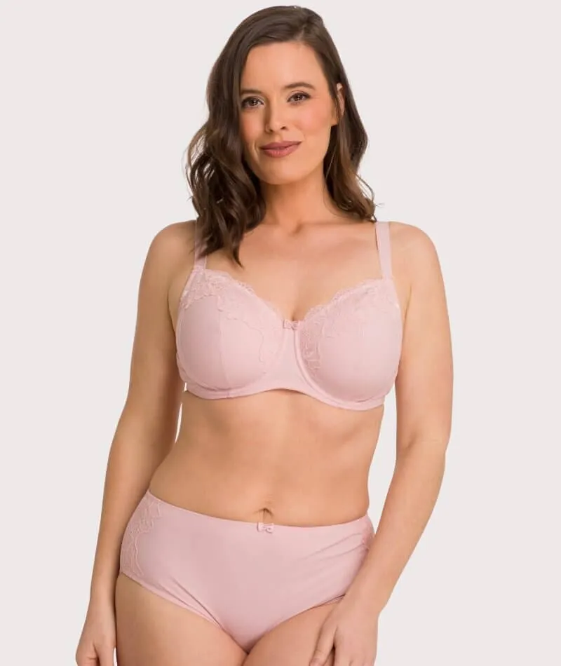 Ava & Audrey Jacqueline Full Cup Underwired Bra 2 Pack - Blush