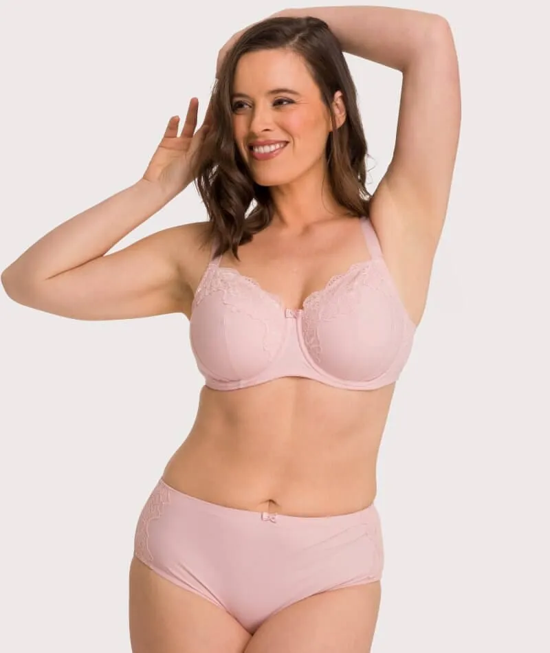 Ava & Audrey Jacqueline Full Cup Underwired Bra 2 Pack - Blush