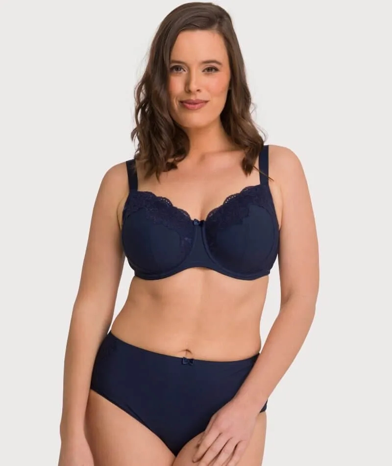 Ava & Audrey Jacqueline Full Cup Underwired Bra 2 Pack - Sapphire