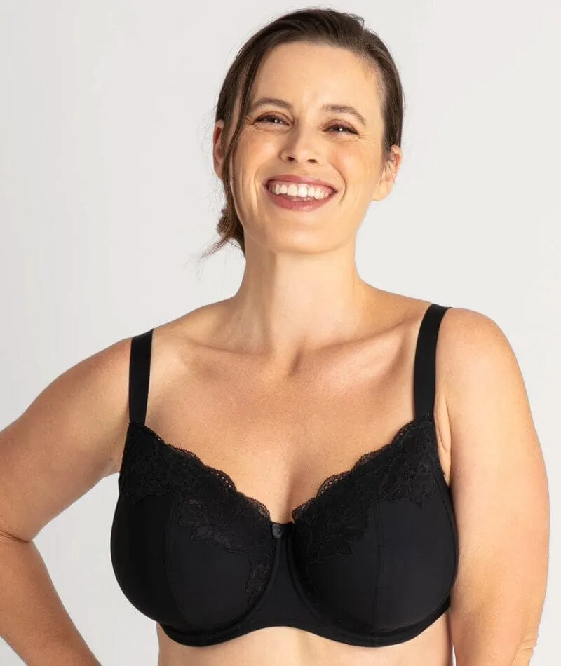 Ava & Audrey Jacqueline Full Cup Underwired Bra - Black