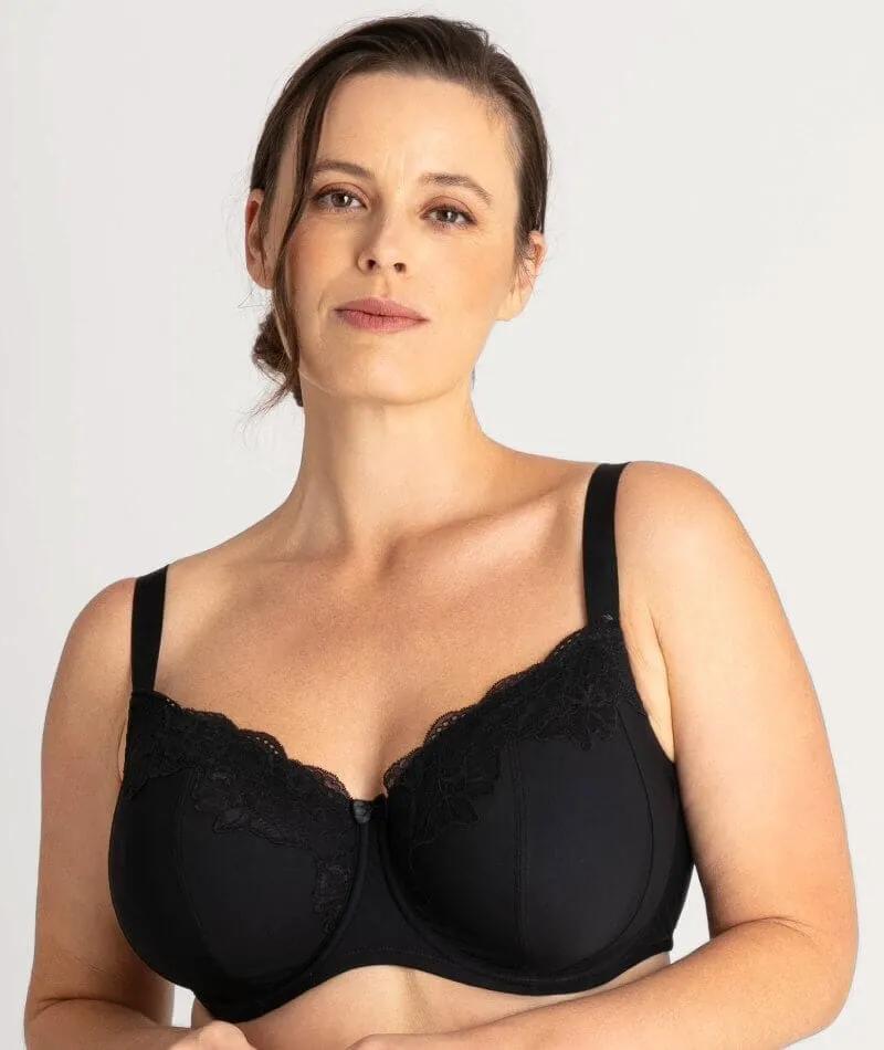 Ava & Audrey Jacqueline Full Cup Underwired Bra - Black