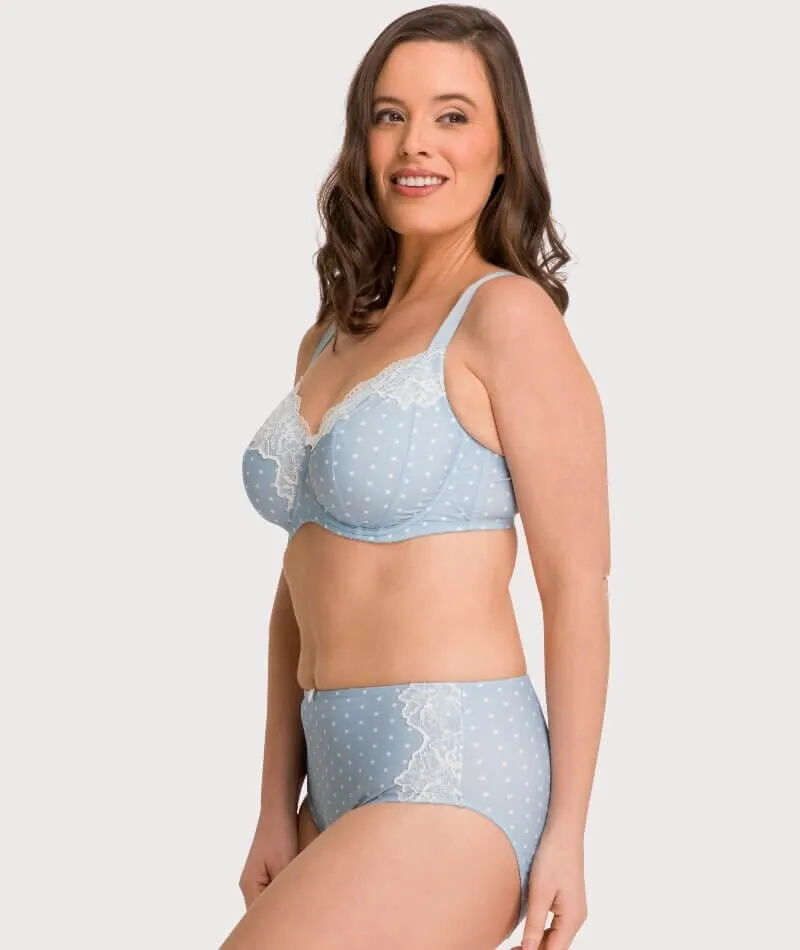 Ava & Audrey Jacqueline Full Cup Underwired Bra - Blue/Ivory