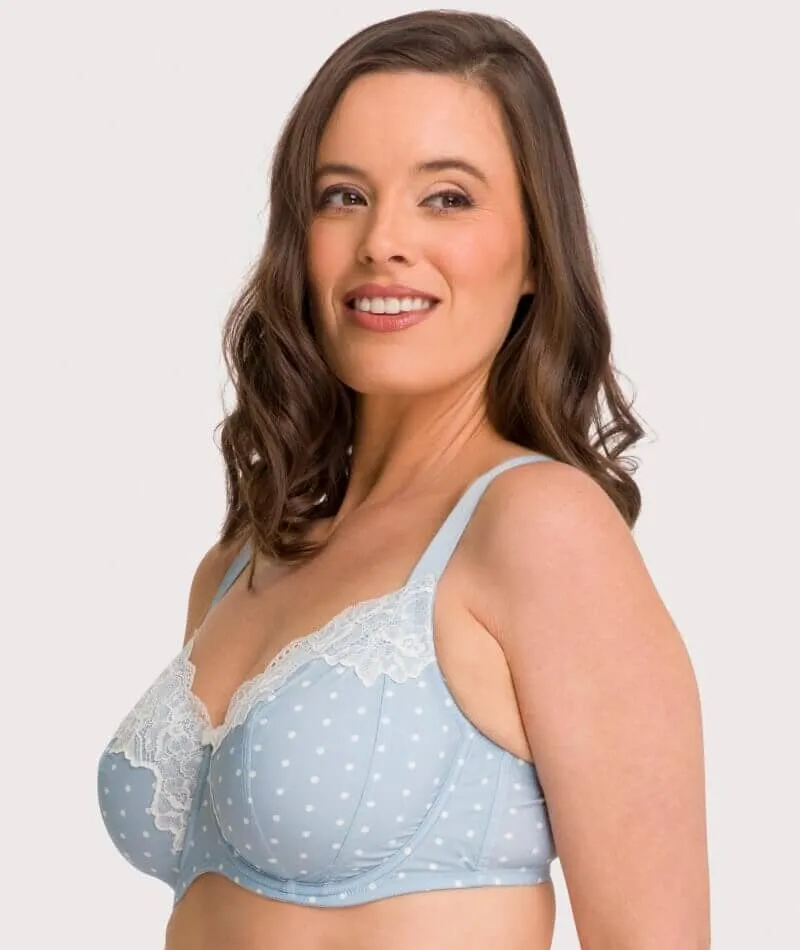 Ava & Audrey Jacqueline Full Cup Underwired Bra - Blue/Ivory