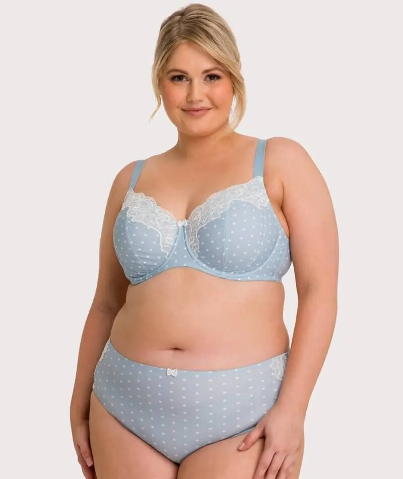 Ava & Audrey Jacqueline Full Cup Underwired Bra - Blue/Ivory