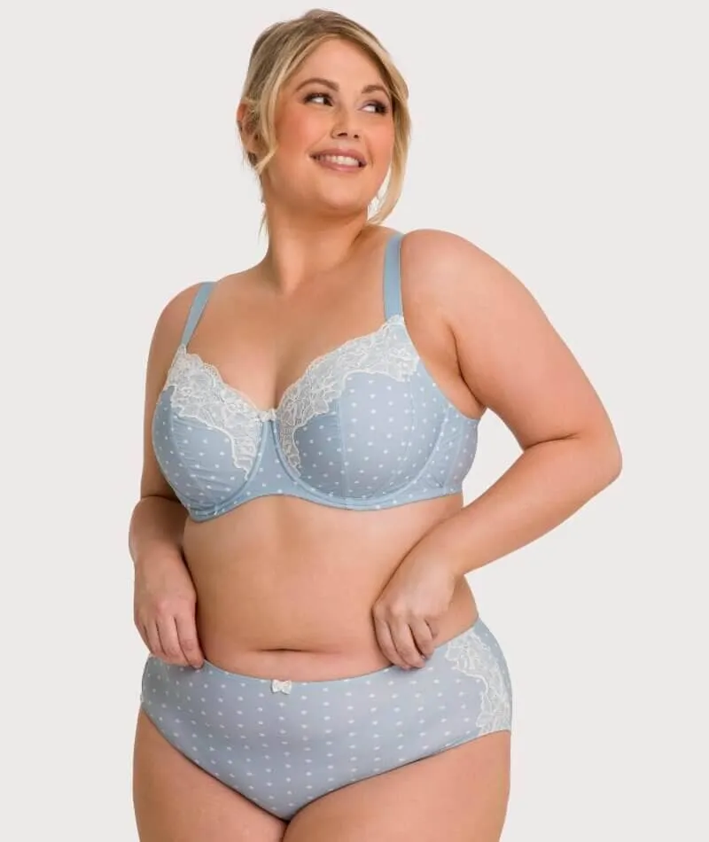 Ava & Audrey Jacqueline Full Cup Underwired Bra - Blue/Ivory