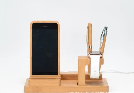 Bamboo Cell Phone Charging Base