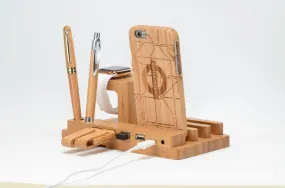 Bamboo Cell Phone Charging Base