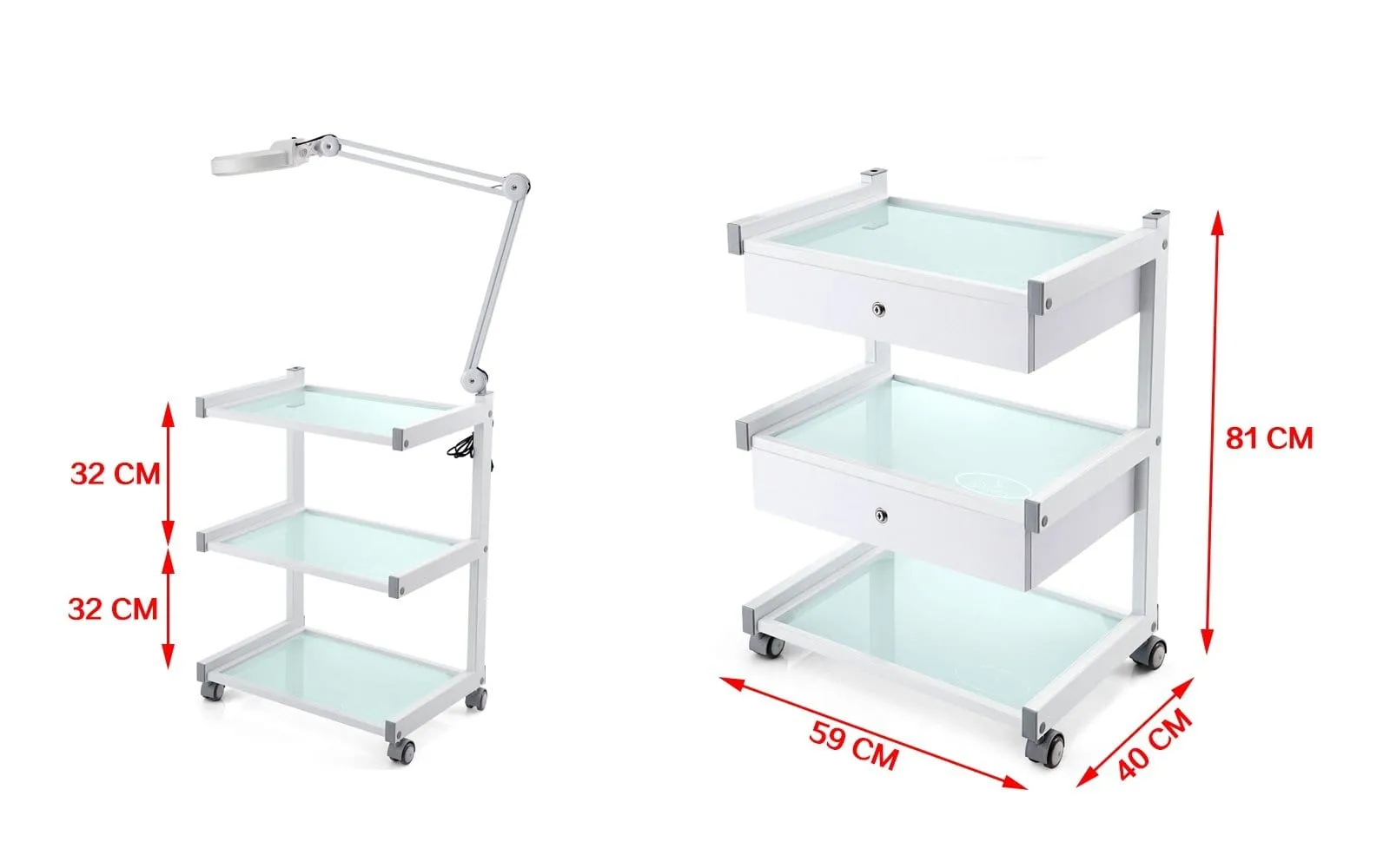 Beli Rolling Trolley Cart with 1 Drawer