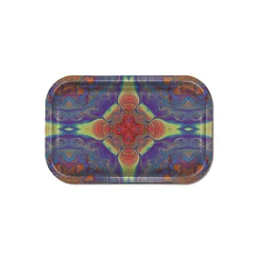 Blue & Red Mandala Large Rolling Tray