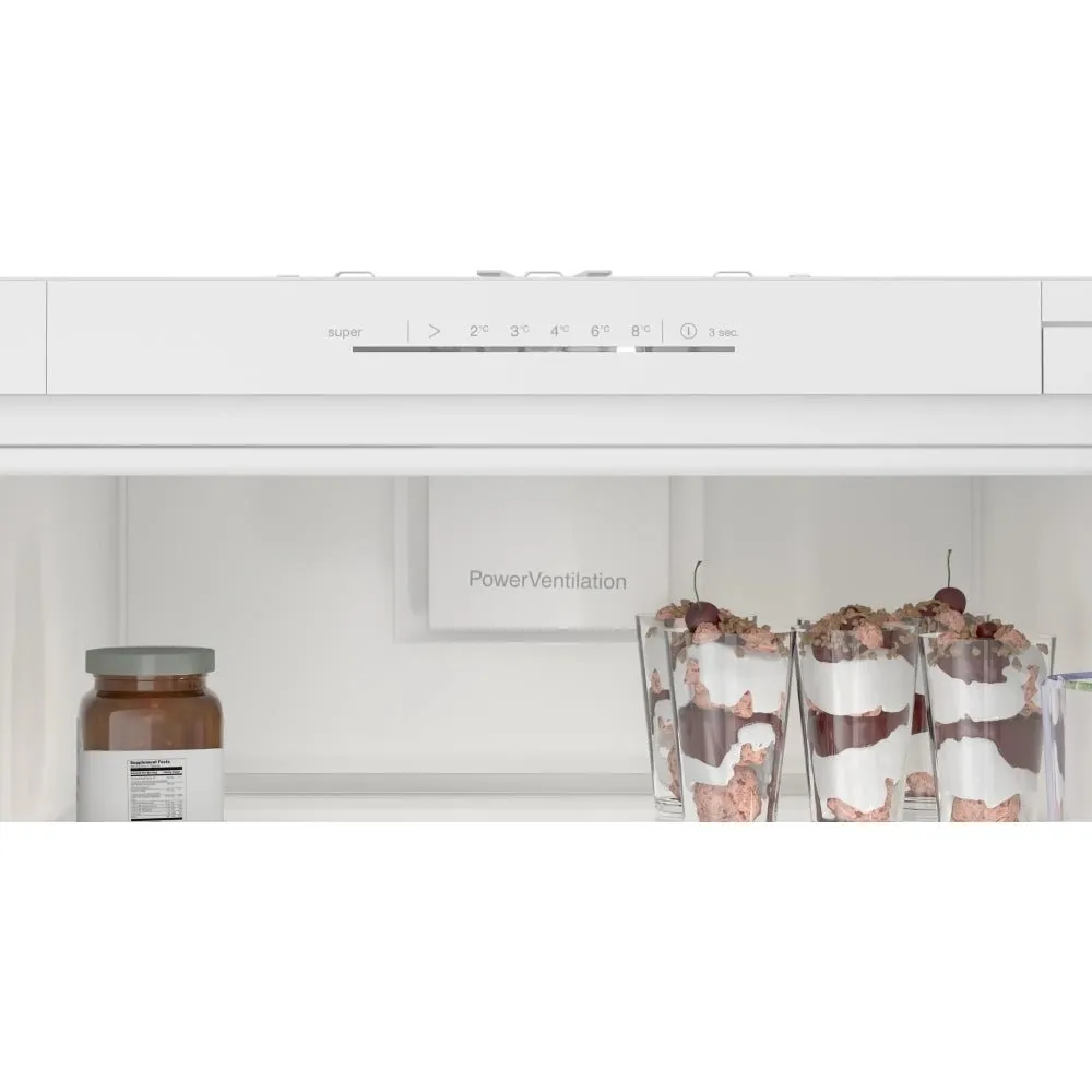 Bosch KIR81NSE0G 310 Liters Built-In Larder Fridge, Sliding Hinge, White