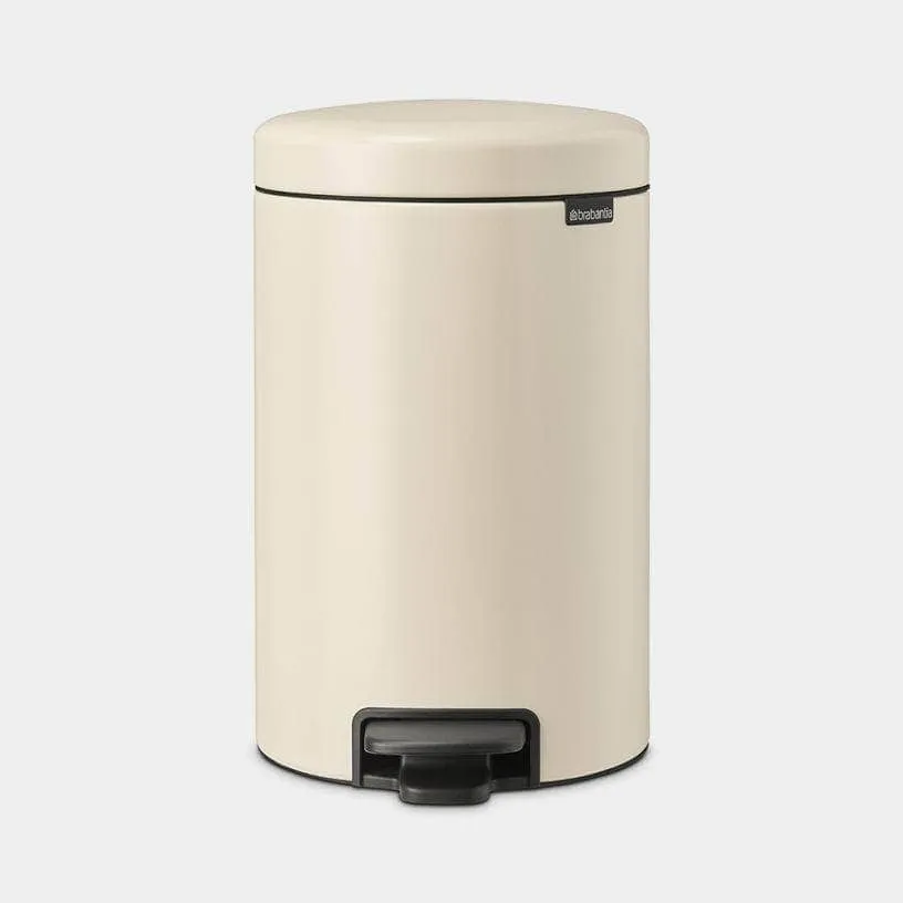 Brabantia Newlcon Pedal Bin 12 Litre - Soft Beige