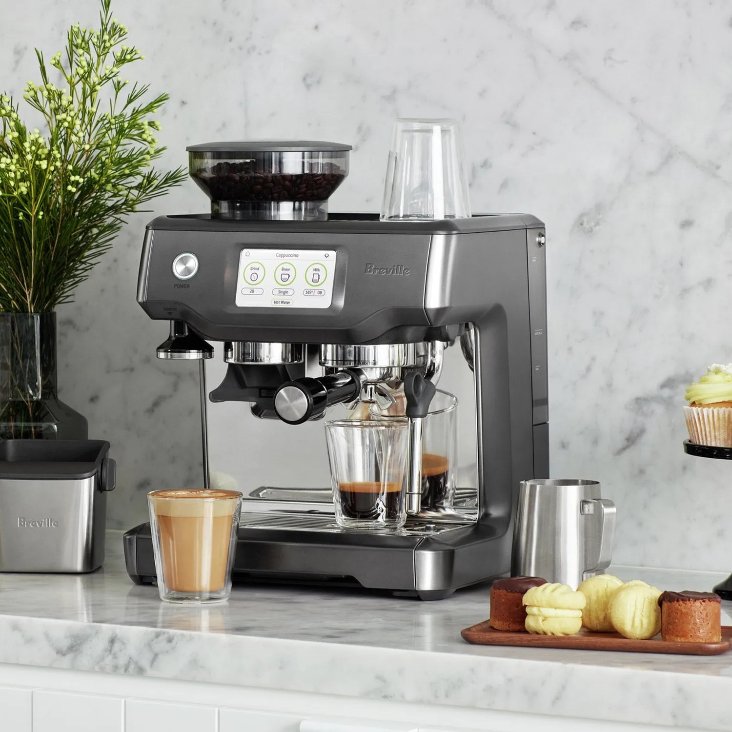 Breville Barista Touch Automatic Espresso Machine, Black Stainless Steel #BES880BST1BCA1