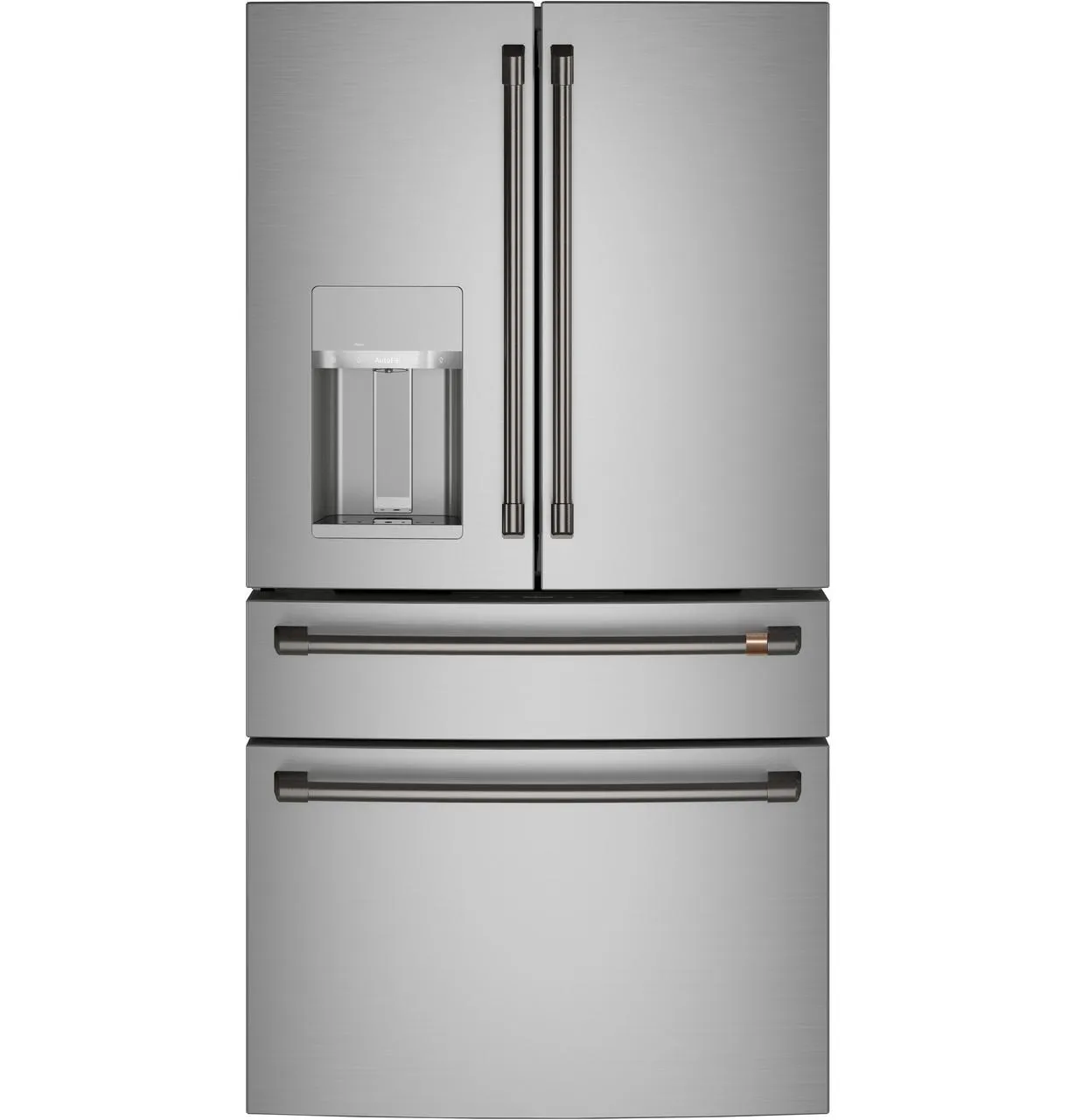 Cafe CXE22DP2PS1 Caf(eback)™ ENERGY STAR® 22.3 Cu. Ft. Smart Counter-Depth 4-Door French-Door Refrigerator