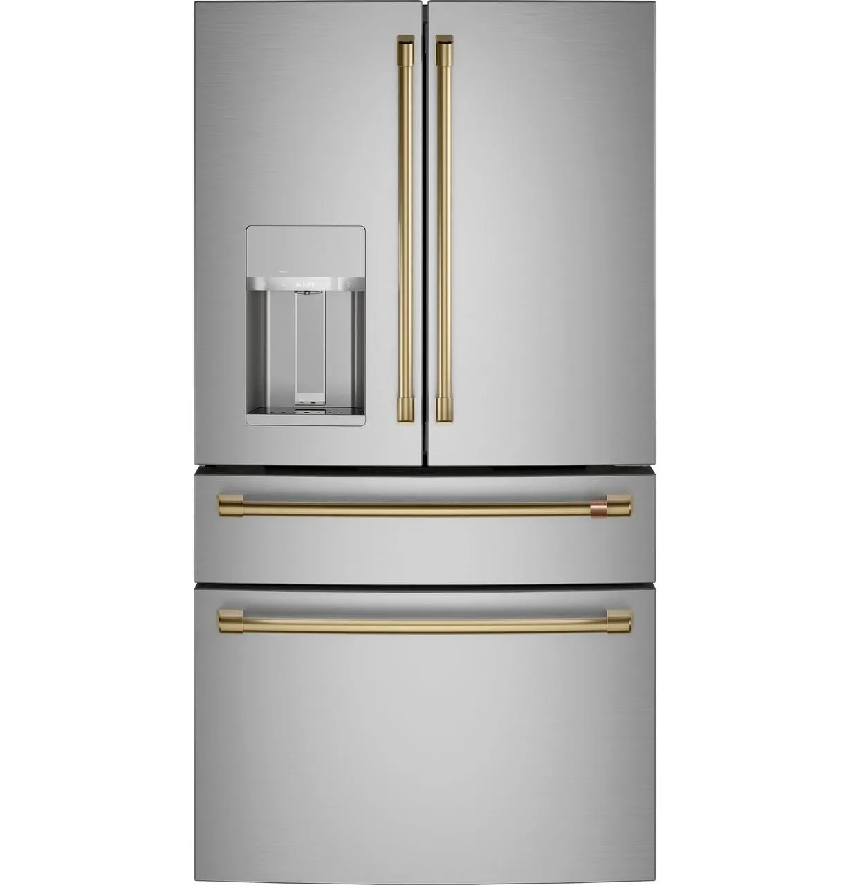 Cafe CXE22DP2PS1 Caf(eback)™ ENERGY STAR® 22.3 Cu. Ft. Smart Counter-Depth 4-Door French-Door Refrigerator