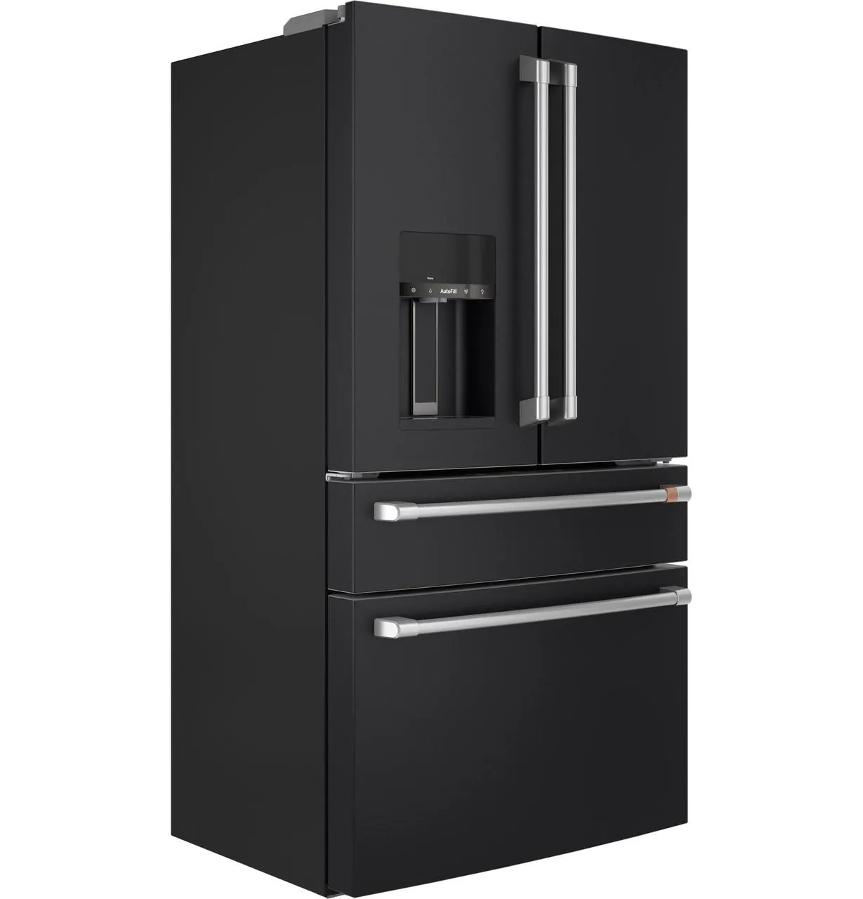 Cafe CXE22DP3PD1 Caf(eback)™ ENERGY STAR® 22.3 Cu. Ft. Smart Counter-Depth 4-Door French-Door Refrigerator