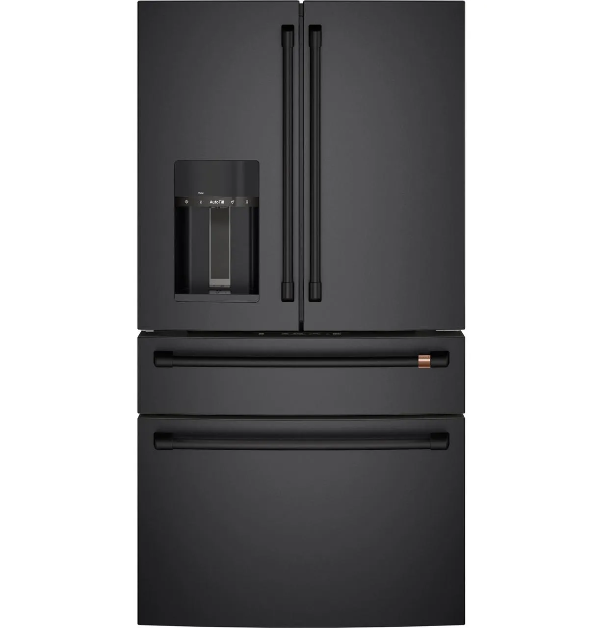 Cafe CXE22DP3PD1 Caf(eback)™ ENERGY STAR® 22.3 Cu. Ft. Smart Counter-Depth 4-Door French-Door Refrigerator